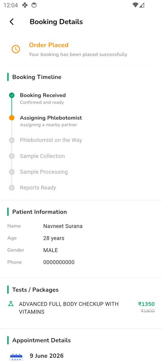 Zet Health Step 3 Tracker Screen
